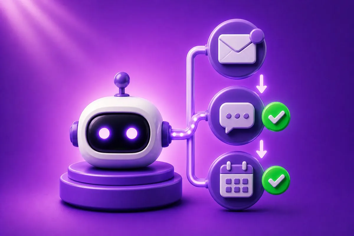 Automated booking and reminder sequence