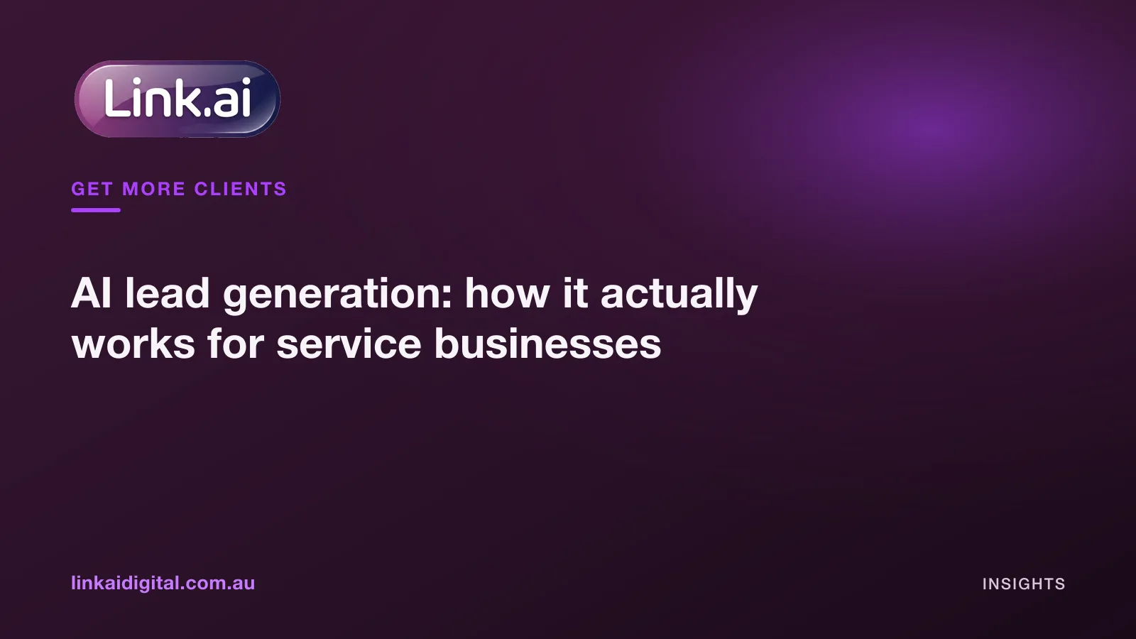 AI lead generation: how it actually works for service businesses
