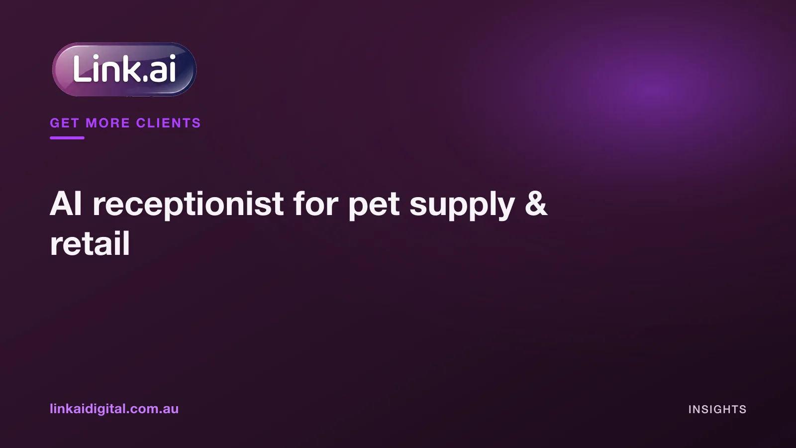 AI receptionist for pet supply & retail