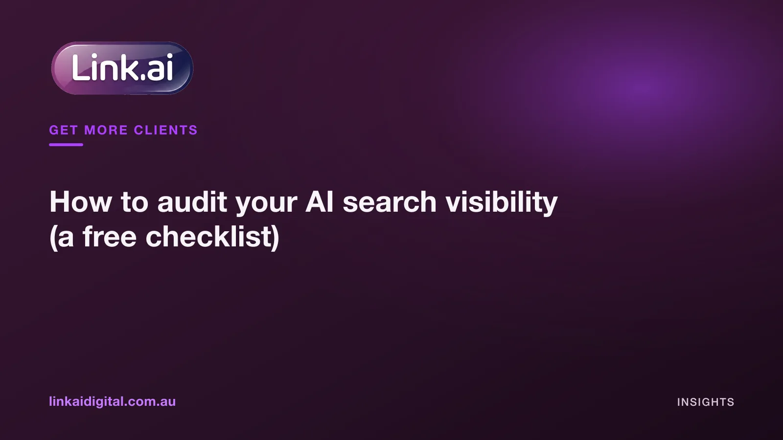 How to audit your AI search visibility (a free checklist)