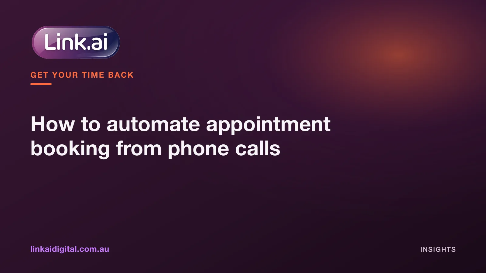 How to automate appointment booking from phone calls
