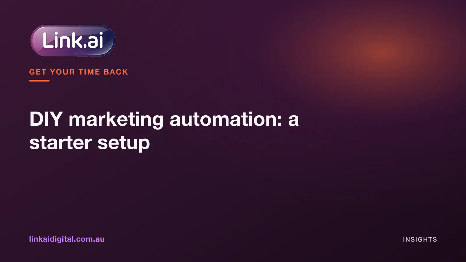 DIY marketing automation: a starter setup