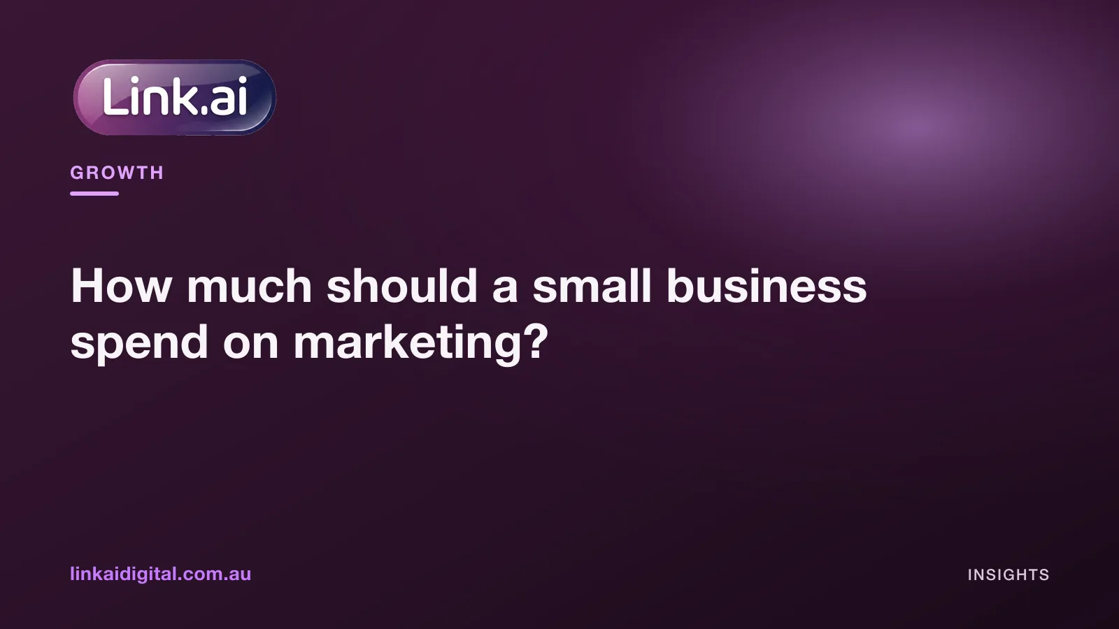 How much should a small business spend on marketing?
